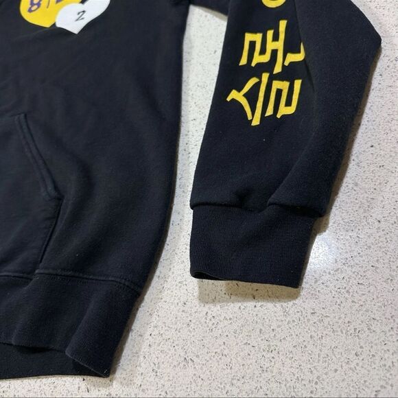Kobe Bryant Gigi Lakers Hoodie 8 24 × 2 Black Sloan & Bennett Tribute Mamba Sz S - Picture 8 of 9